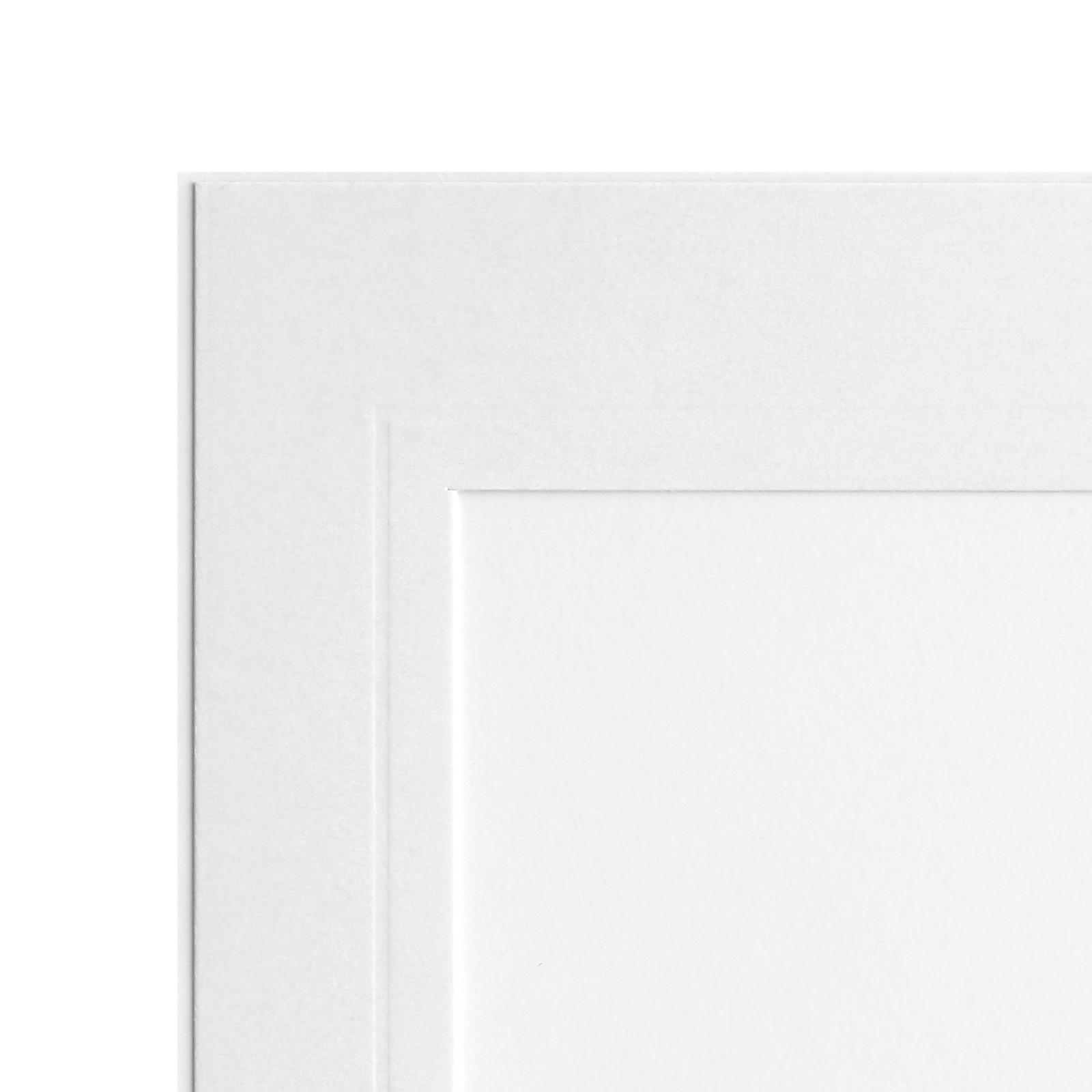 Endlosleporello 100 Teile - 13x18 cm - weiß - geprägter Rand