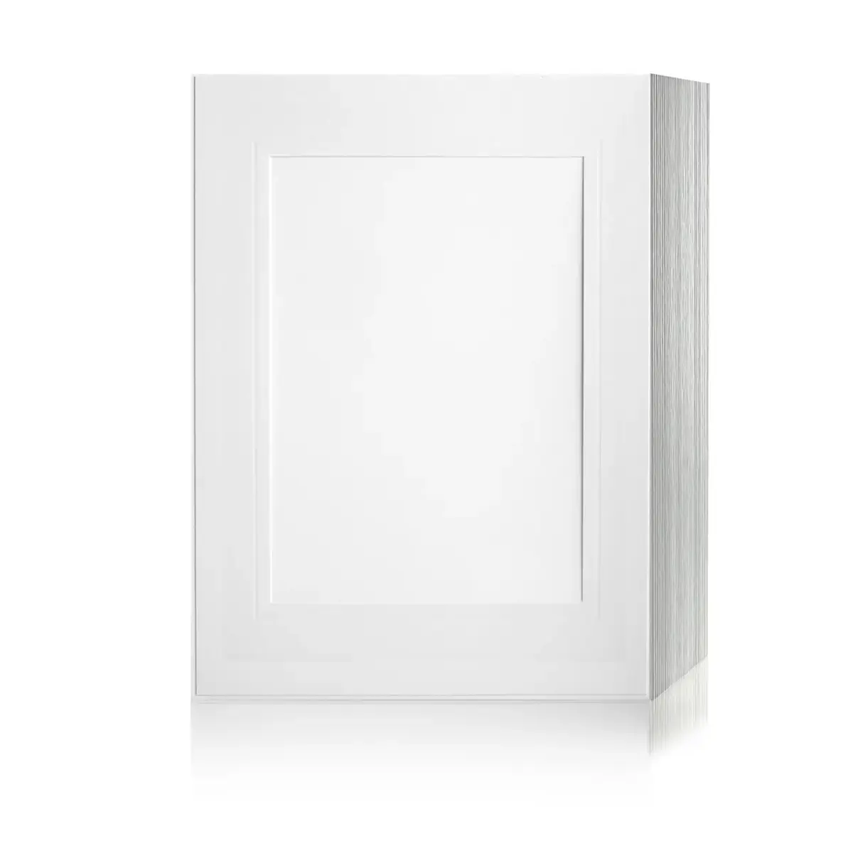 Endlosleporello 50 Teile - 10x15 cm - weiß - geprägter Rand