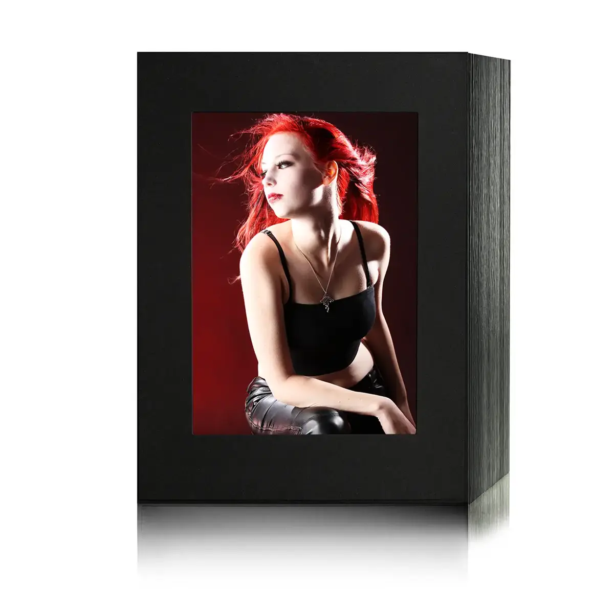 Endlosleporello 50 Teile 10x15 cm – Schwarz matt Endlosleporello 50 Teile 10x15 cm – Schwarz matt